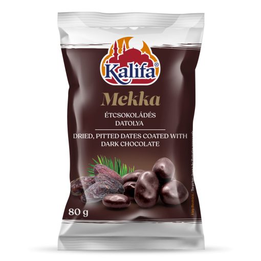 "MEKKA" Étcsokoládéval bevont magozott, aszalt datolya 80g